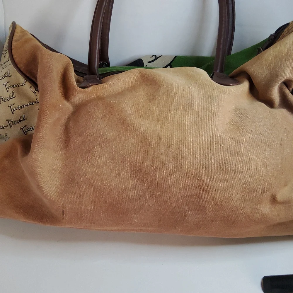 Vintage LOONEY TUNES 1993 duffel bag Tasmanian Devil - Picture 5 of 12